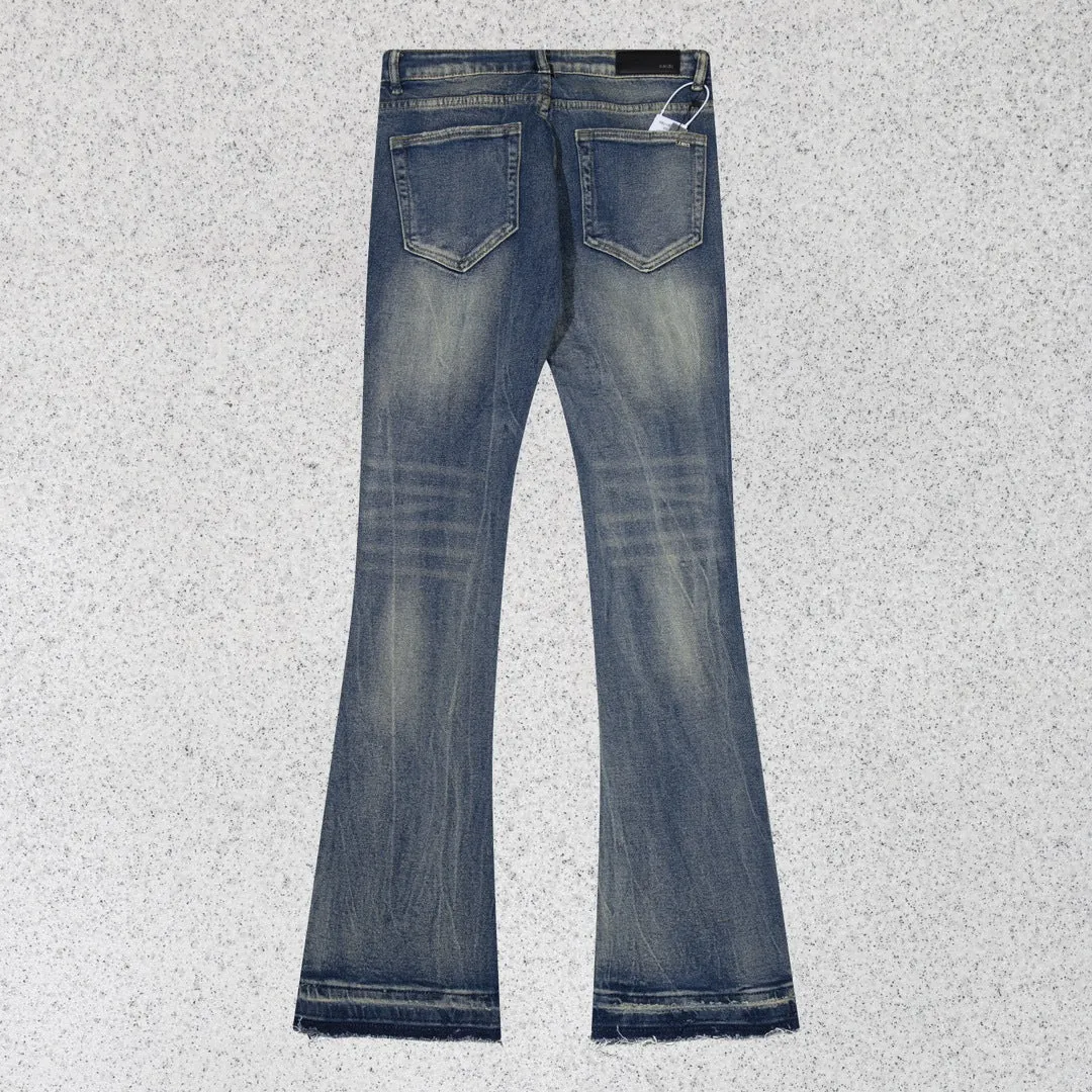 Amiri Jeans Trendy Sticker Embroidered Jeans