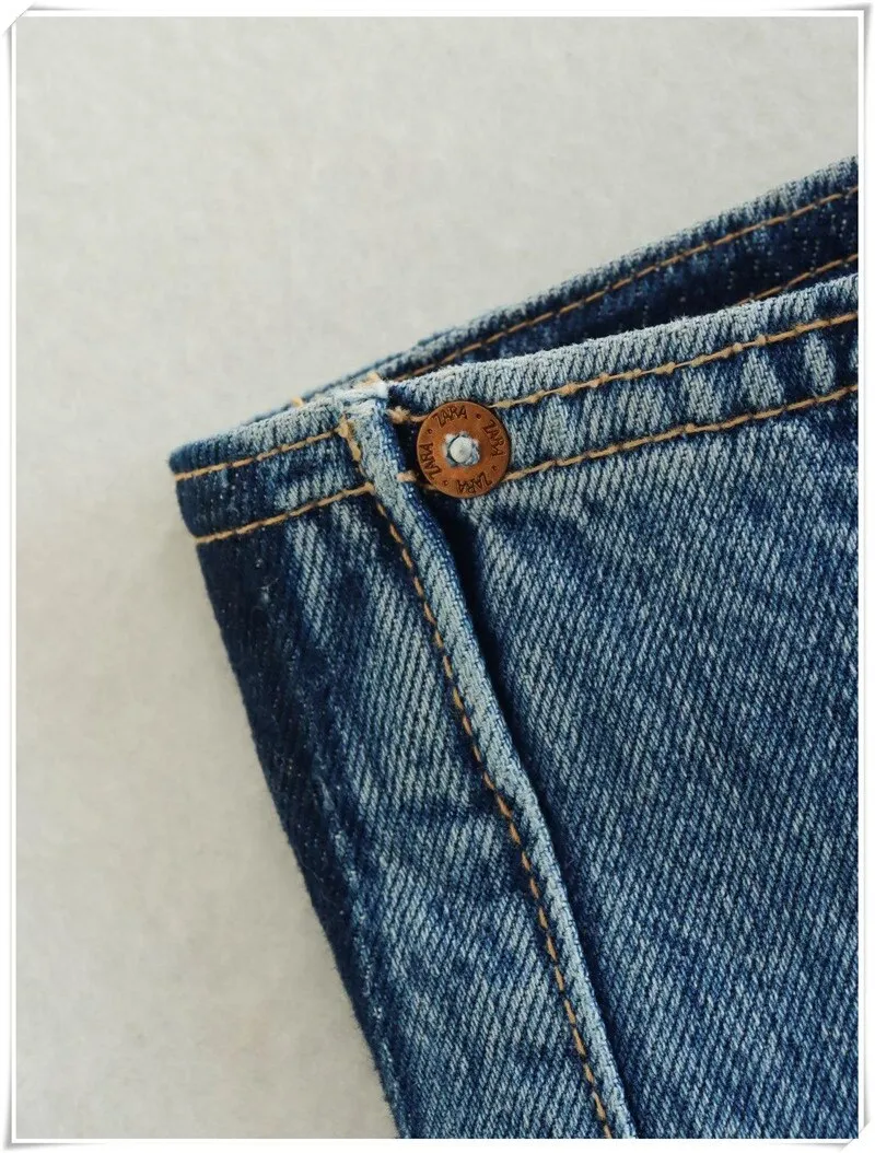 Back Bandage Jeans Crop Short & Top