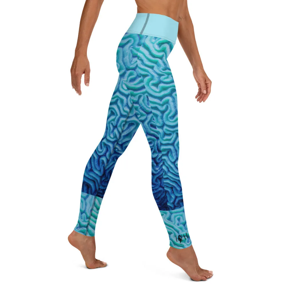 Brain Coral - Sports -  Underwater  Leggings
