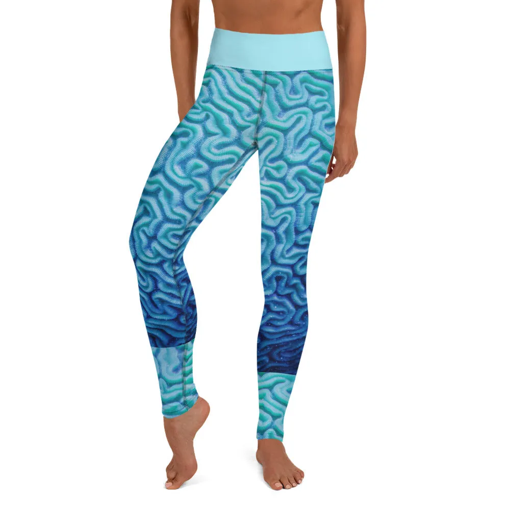 Brain Coral - Sports -  Underwater  Leggings