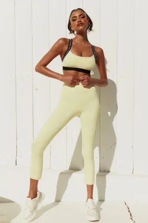 ELETTE FIT Coastal Cool Down Leggings Yellow