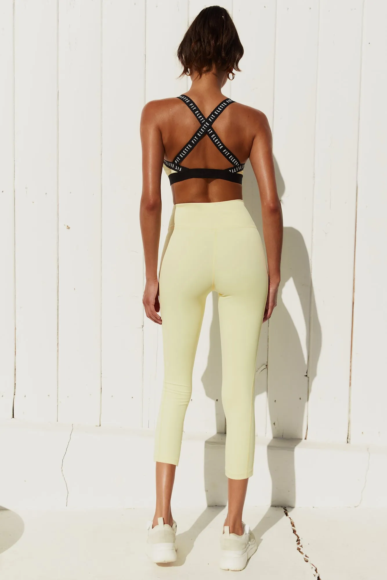 ELETTE FIT Coastal Cool Down Leggings Yellow