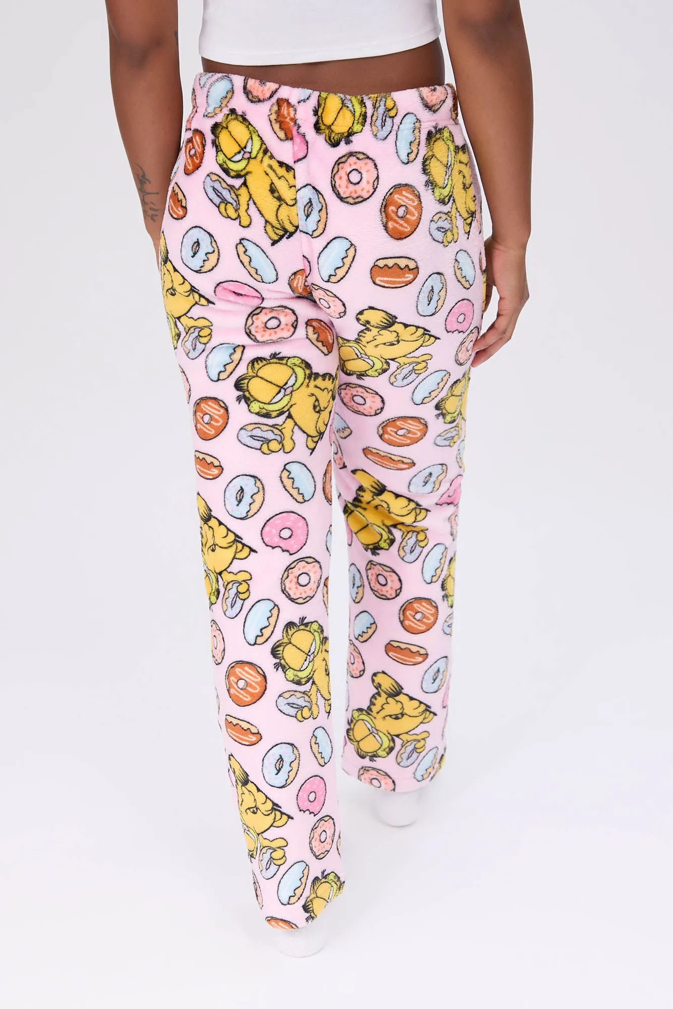 Garfield Printed Plush Pajama Pants