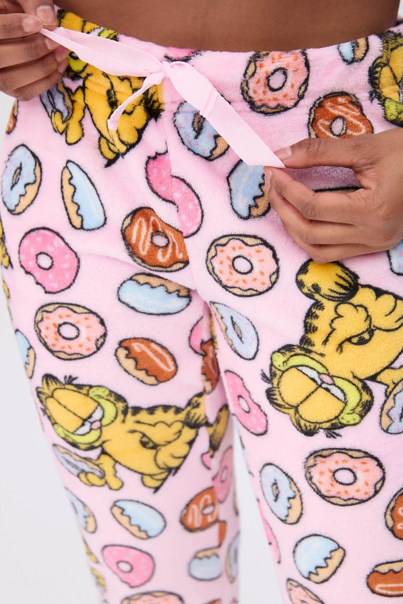 Garfield Printed Plush Pajama Pants