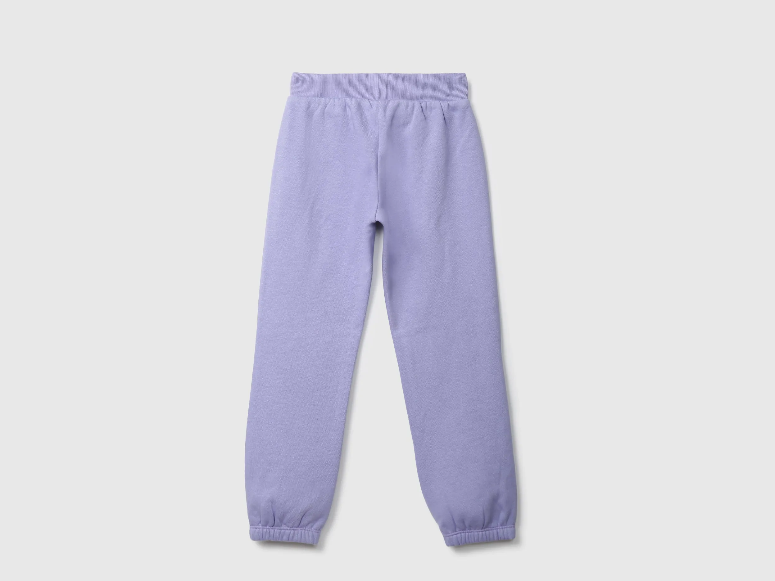 Girls Purple Knitted Logo Joggers
