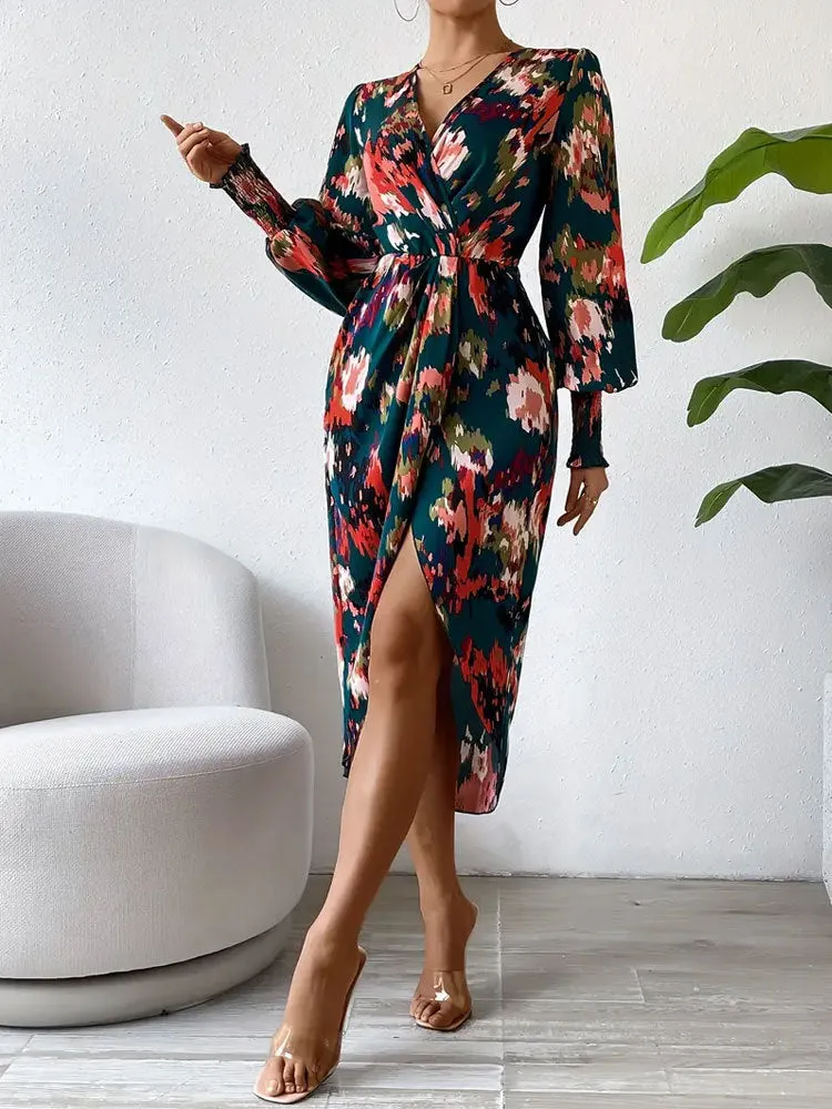 Long Sleeve Elegant Slim Sheath Dress