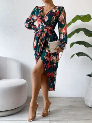 Long Sleeve Elegant Slim Sheath Dress