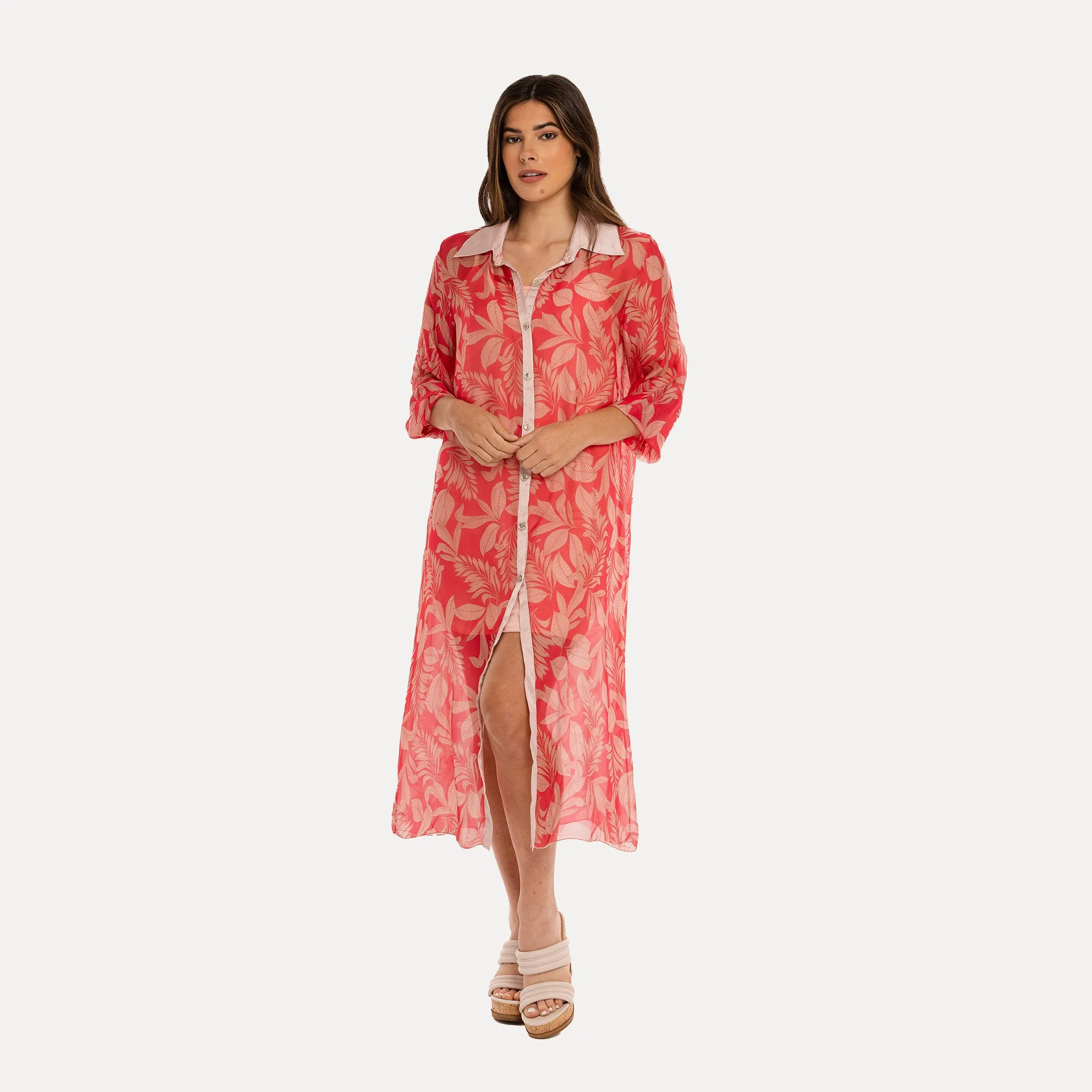 M Made in Italy  Women's Woven and Knitted Long Sleeve Dress