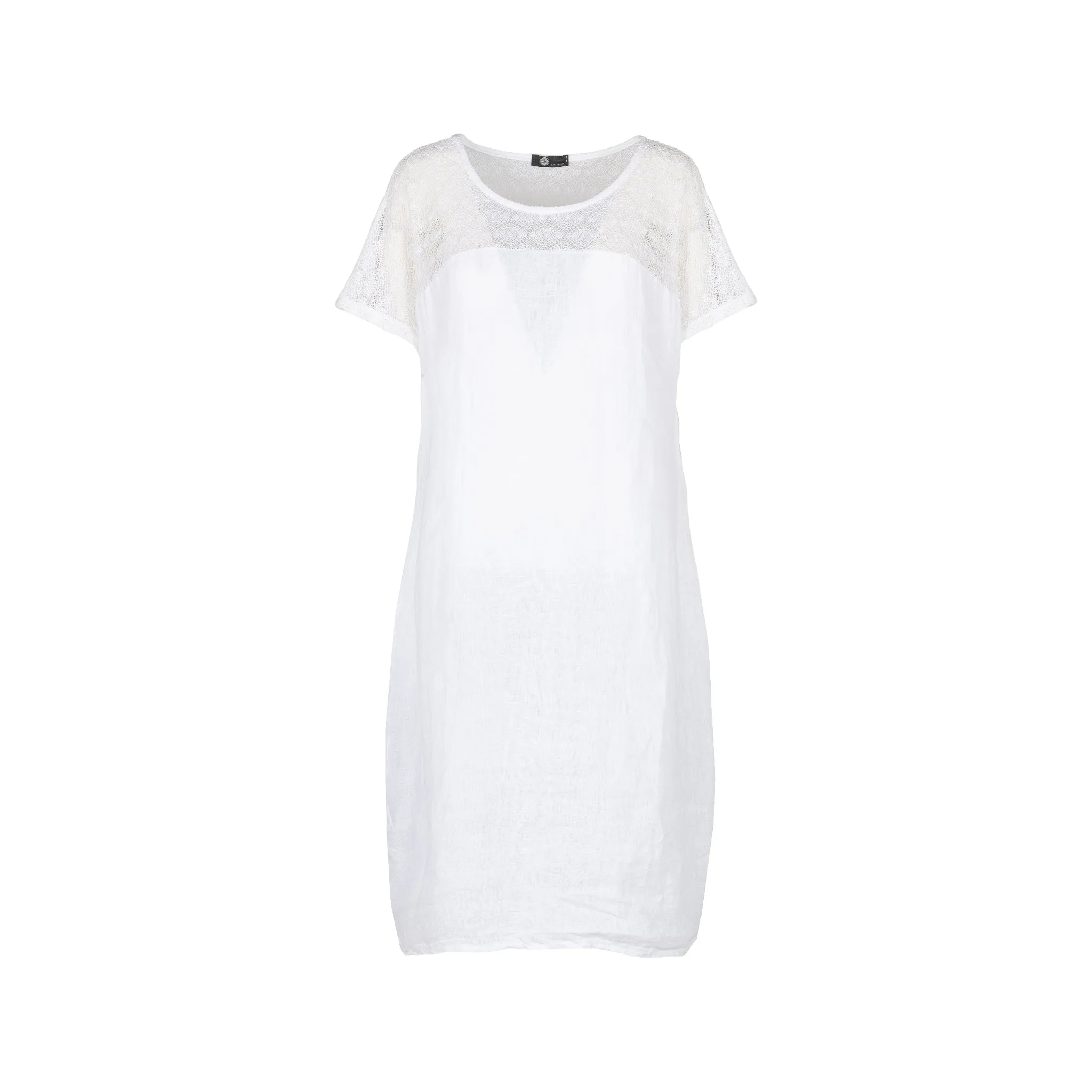 M Made in Italy  Women's Woven and Knitted Short Sleeve Dress