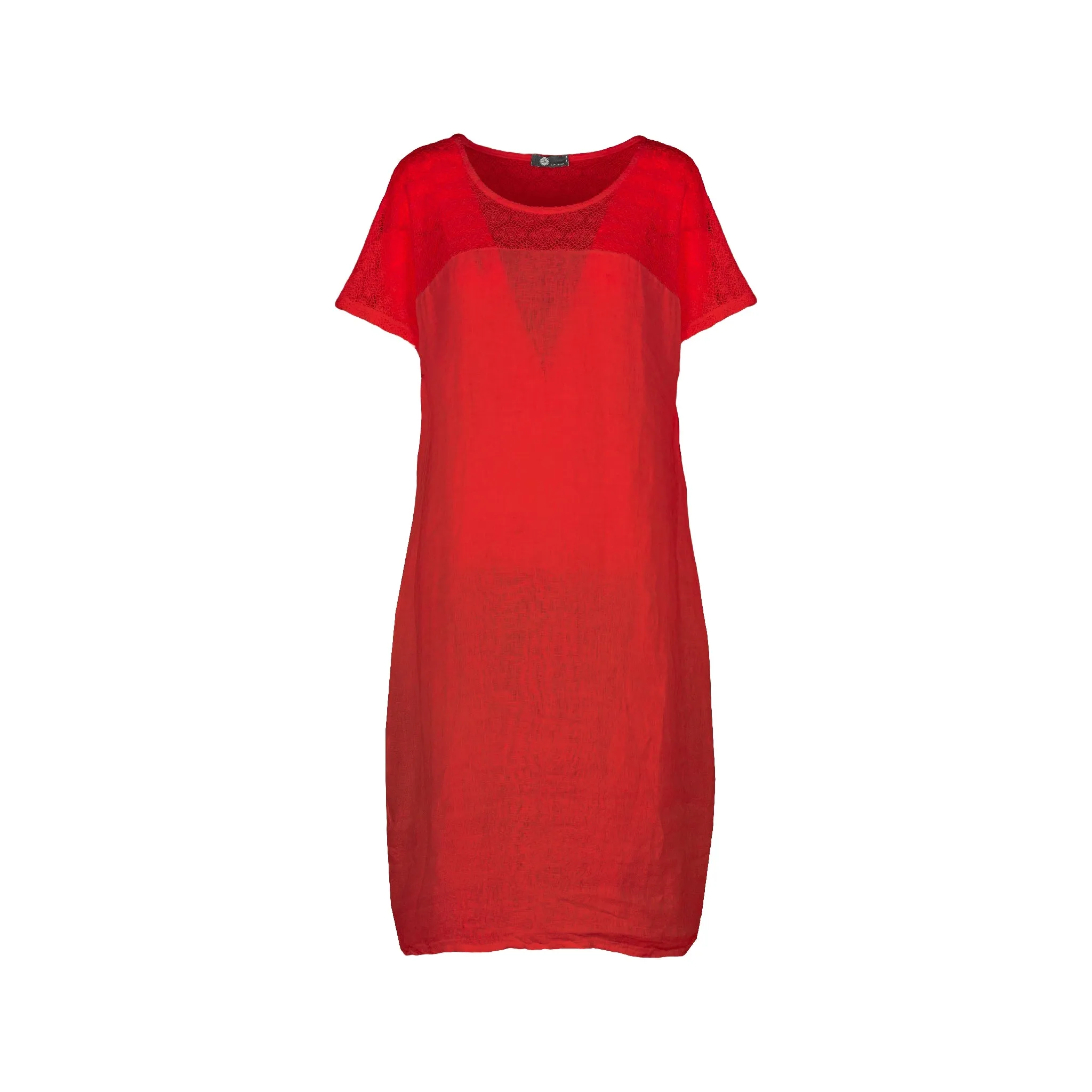 M Made in Italy  Women's Woven and Knitted Short Sleeve Dress