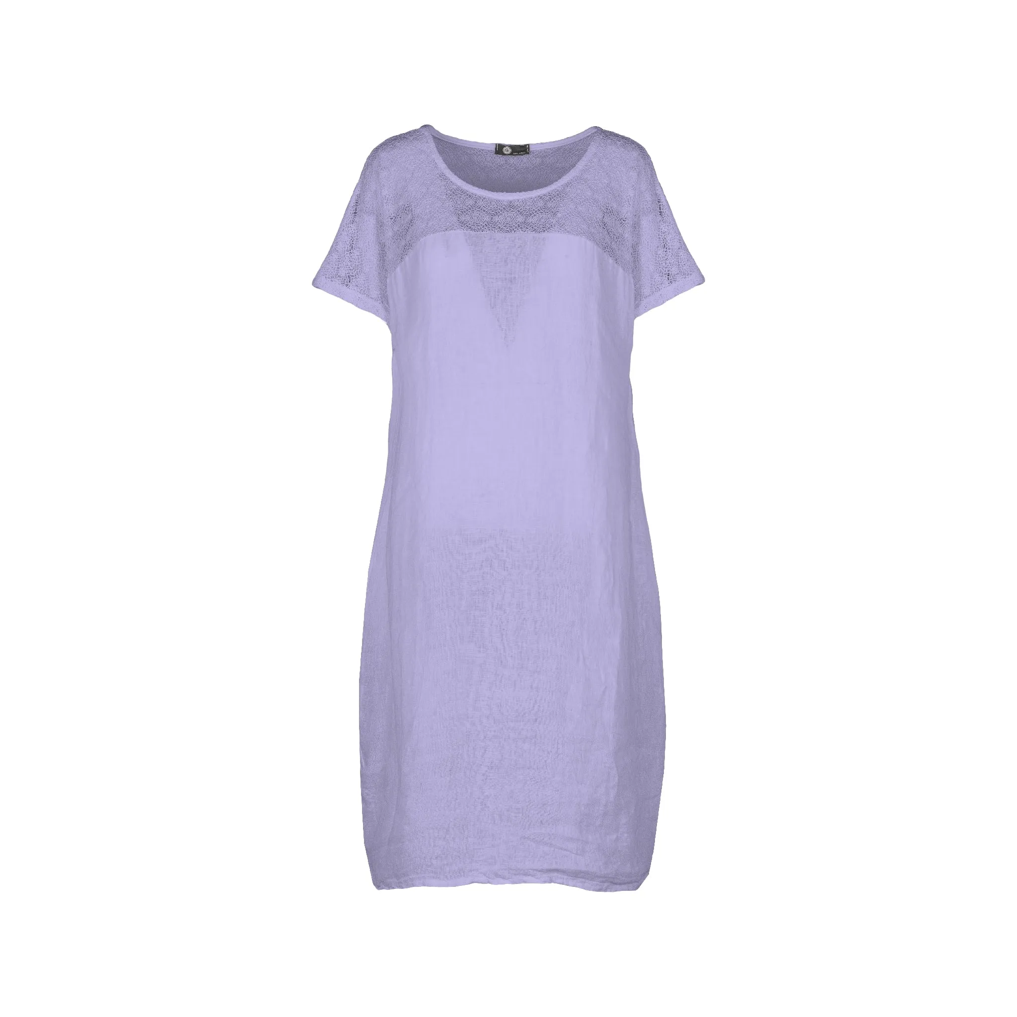 M Made in Italy  Women's Woven and Knitted Short Sleeve Dress