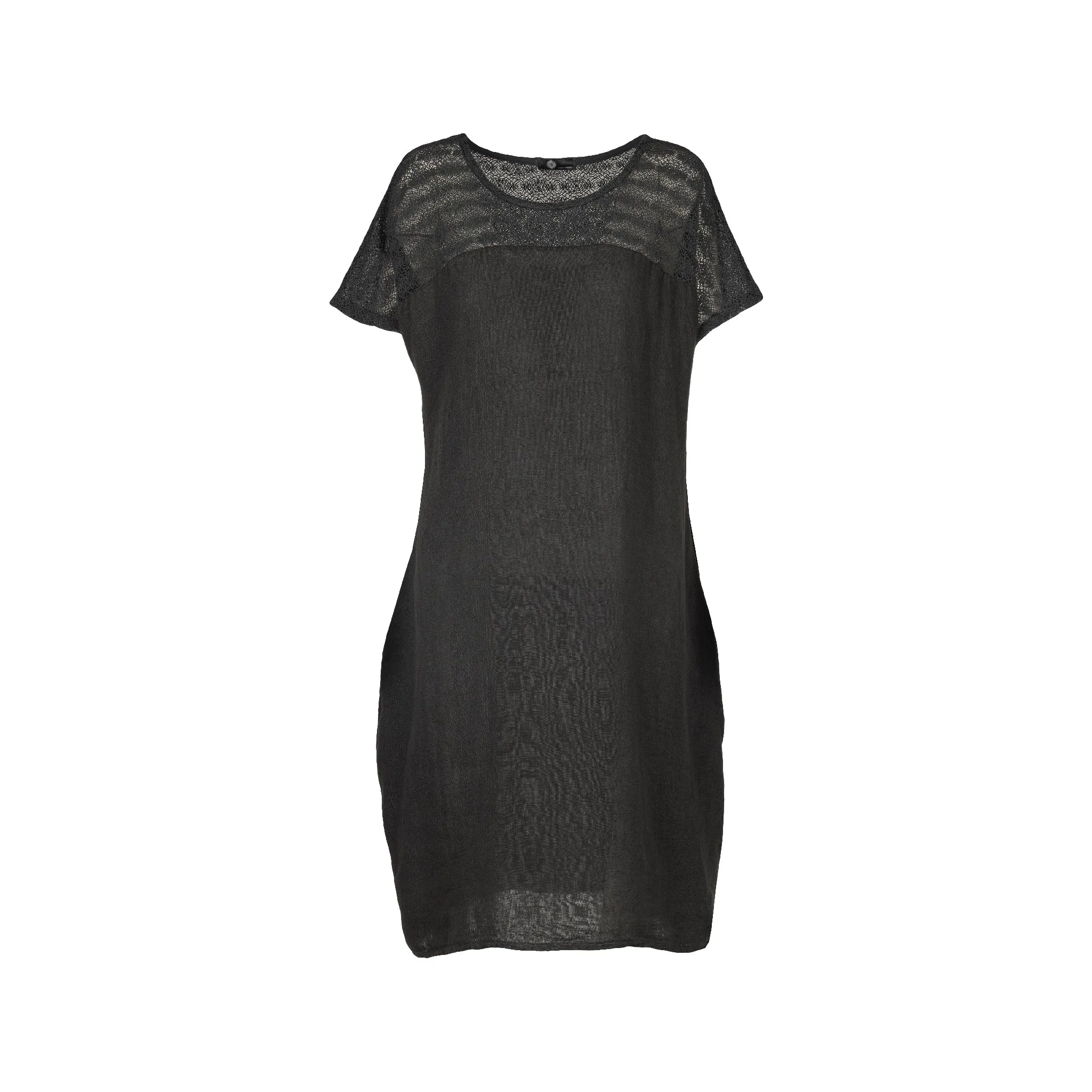 M Made in Italy  Women's Woven and Knitted Short Sleeve Dress