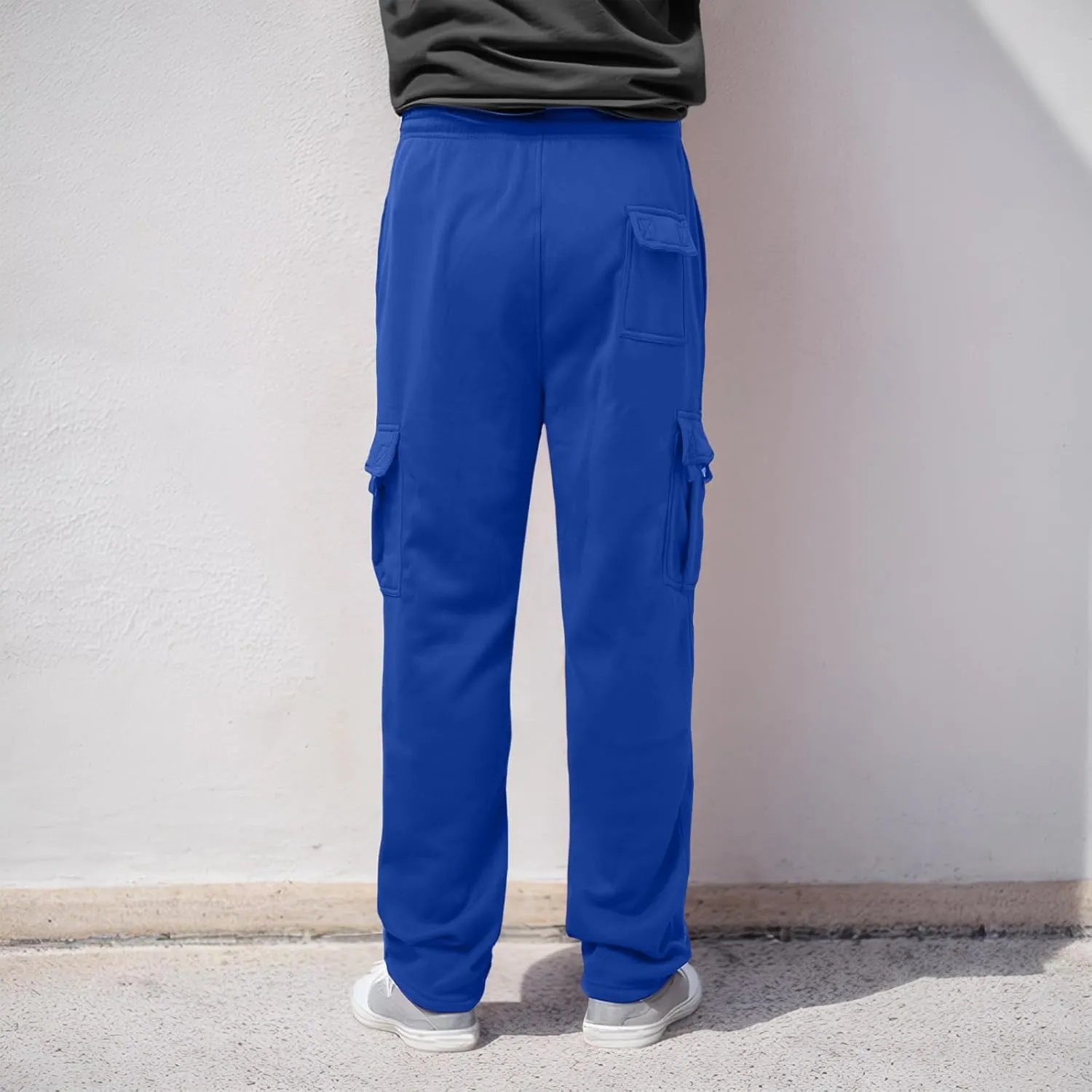 Mens Casual Cotton Sweatpants Breathable Comfy Joggers Workout Sport Pants Hiking Hunting Work Trousers