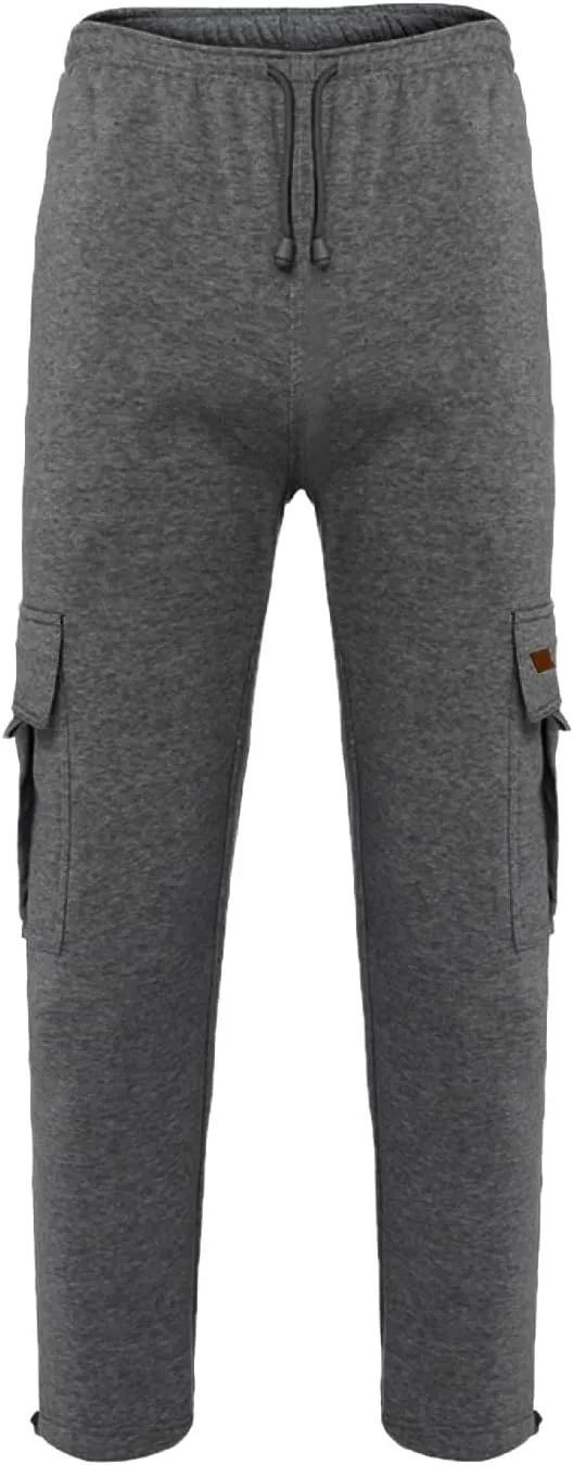 Mens Casual Cotton Sweatpants Breathable Comfy Joggers Workout Sport Pants Hiking Hunting Work Trousers