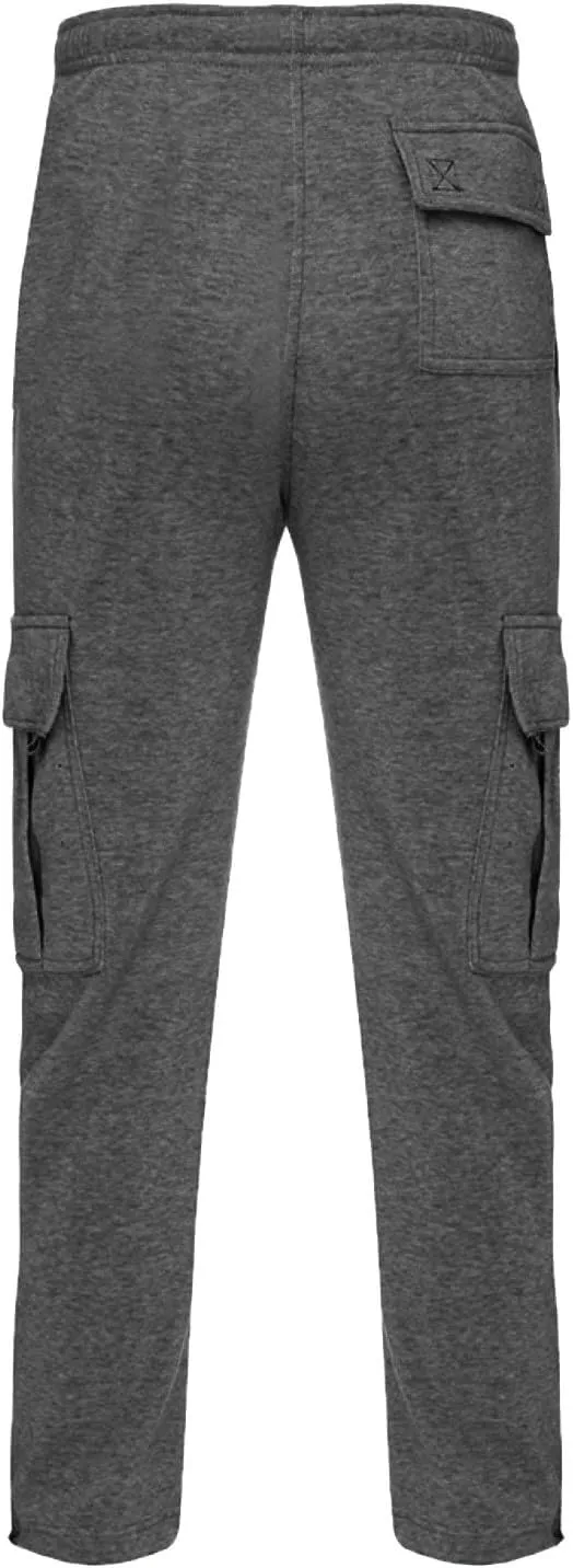 Mens Casual Cotton Sweatpants Breathable Comfy Joggers Workout Sport Pants Hiking Hunting Work Trousers