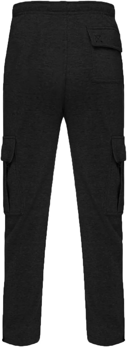 Mens Casual Cotton Sweatpants Breathable Comfy Joggers Workout Sport Pants Hiking Hunting Work Trousers