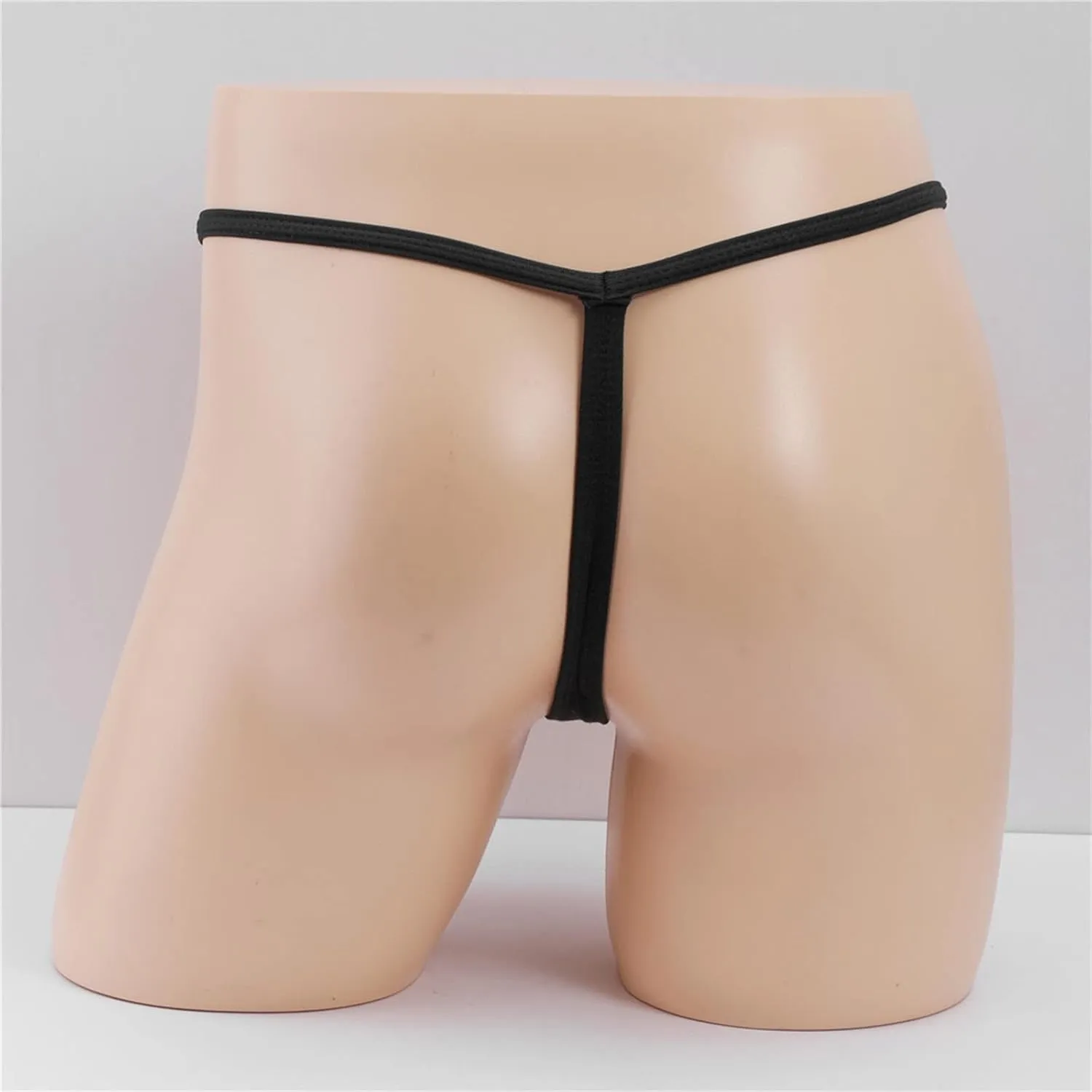 Mens Thong Sexy Hole in Front Underwear G-String Low-Waist Open Hip Jockstrap Bulge Pouch Panties Bondage Briefs