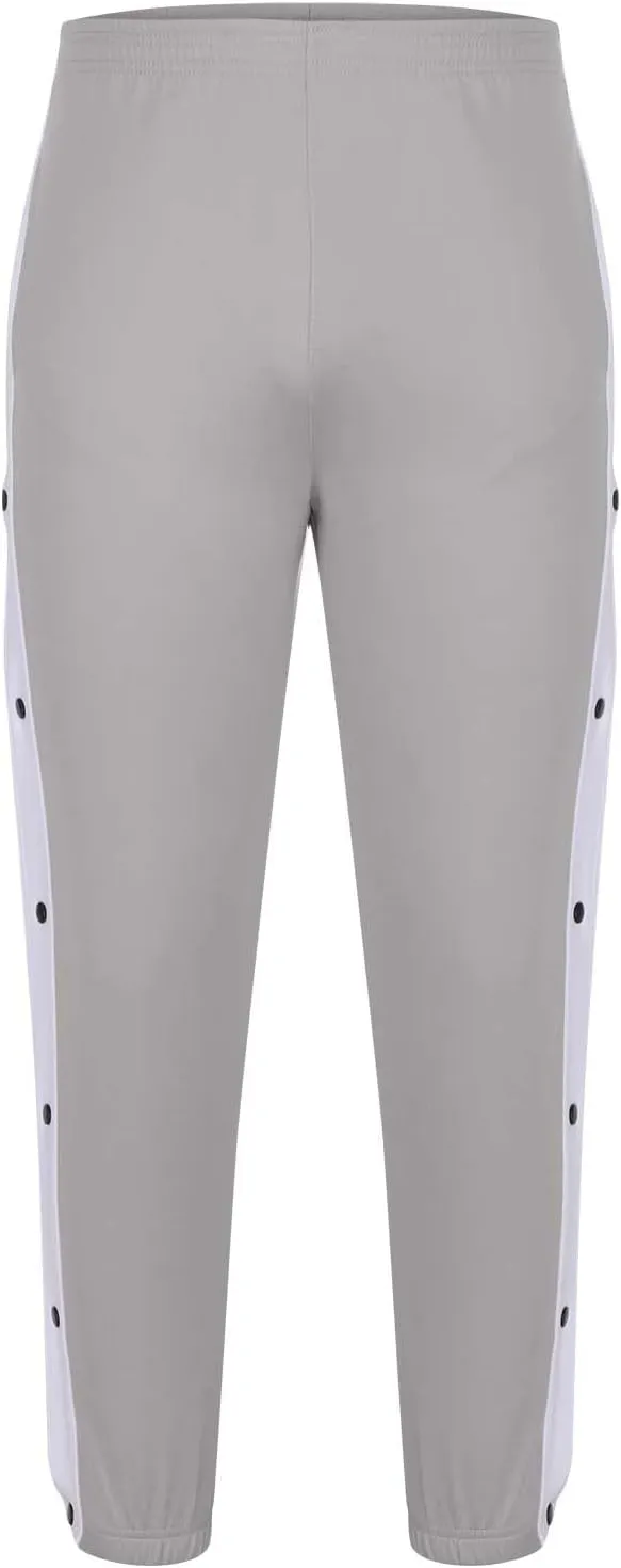 Mens Trendy Casual Pants Classic Color Block Button Breathable Sweatpants Outdoor Athletic Tapered Pants with Pockets