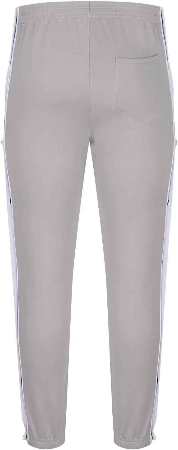 Mens Trendy Casual Pants Classic Color Block Button Breathable Sweatpants Outdoor Athletic Tapered Pants with Pockets