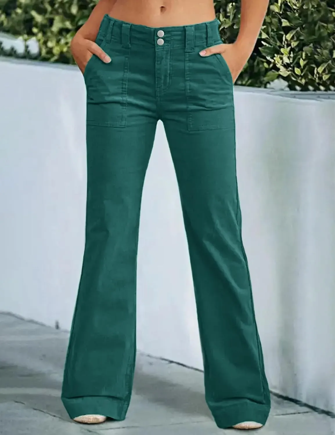 Mid Rise Jeans for Women Wid Leg Straight Leg Flare Pants Trendy