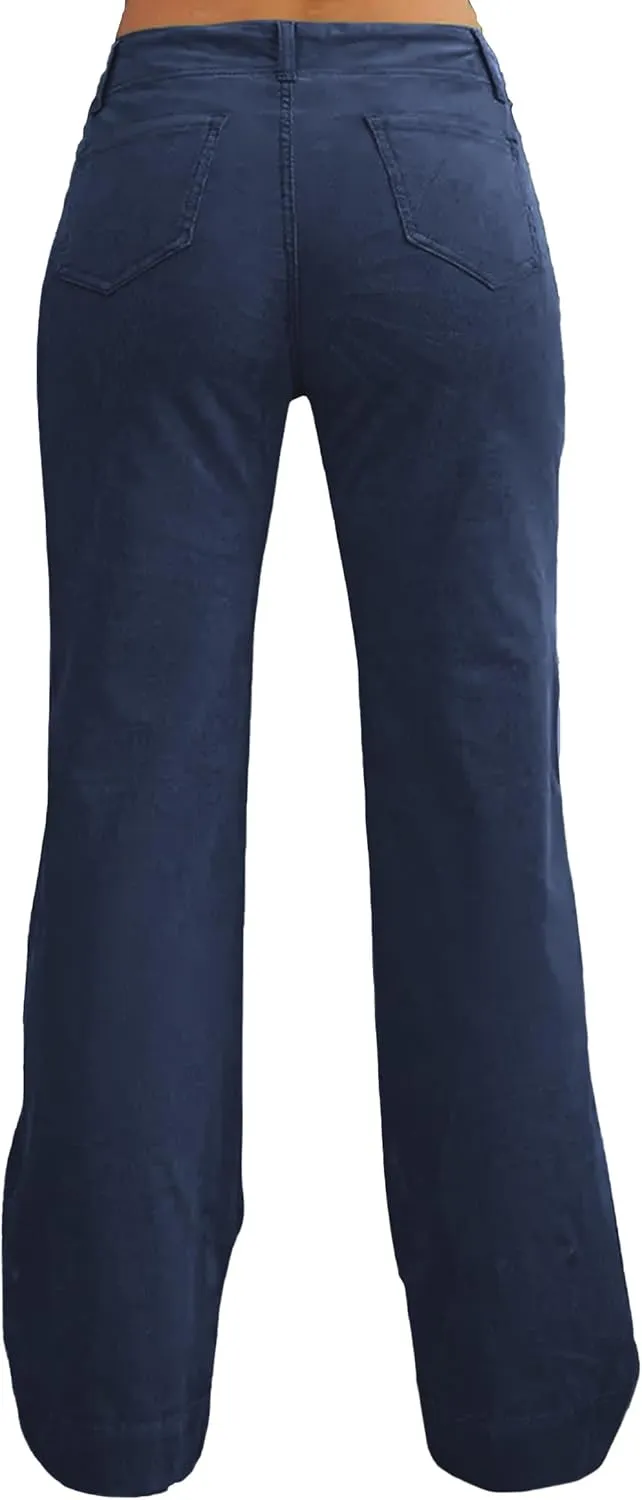 Mid Rise Jeans for Women Wid Leg Straight Leg Flare Pants Trendy