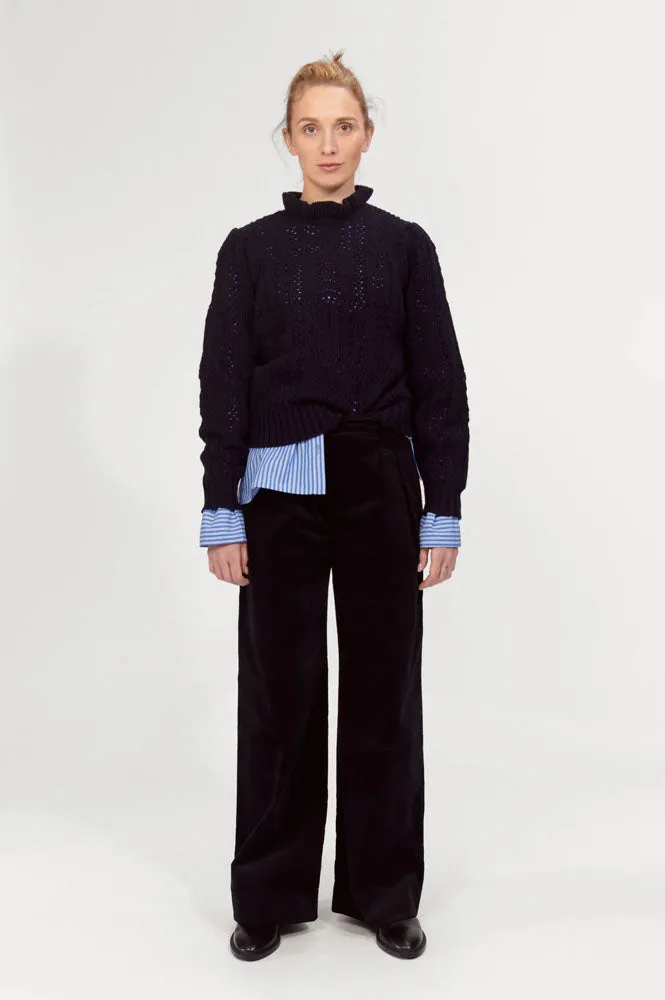 Nu Notes Virginia Navy Crewneck Jumper