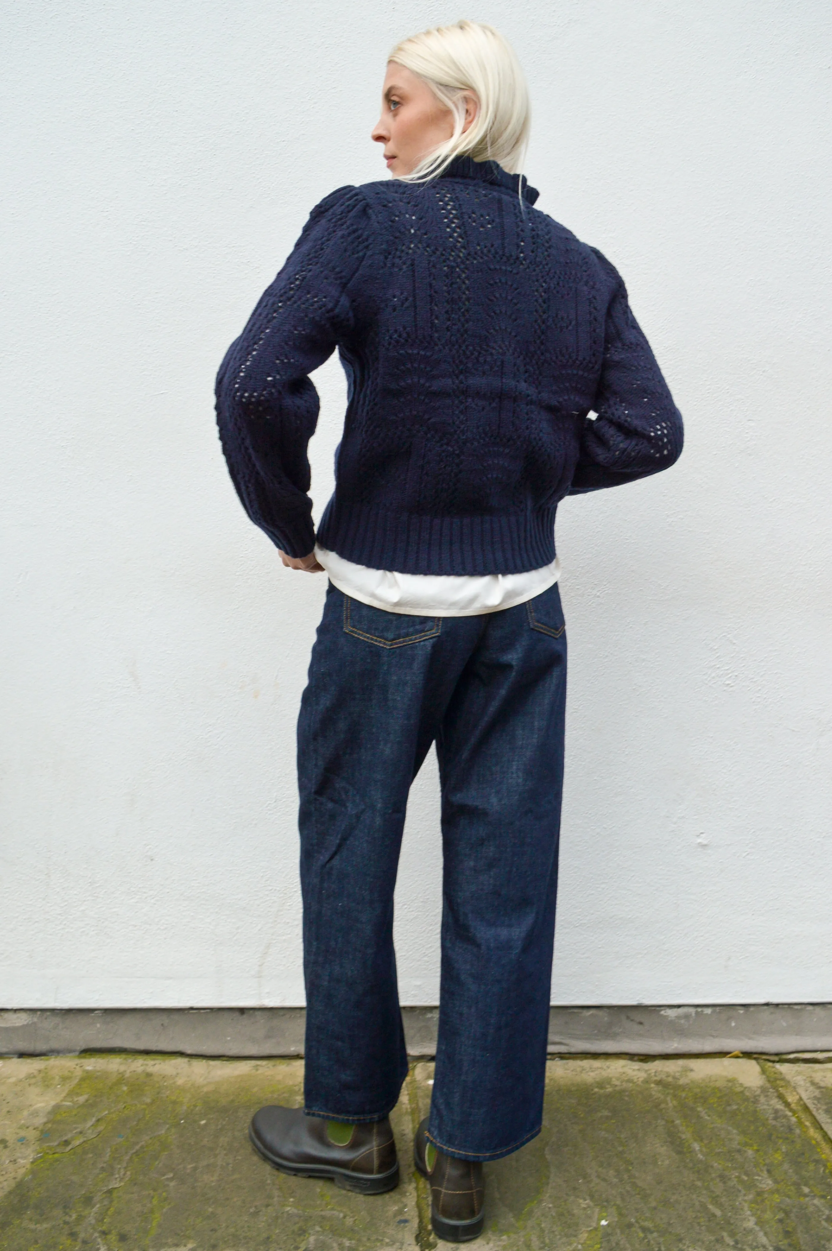 Nu Notes Virginia Navy Crewneck Jumper