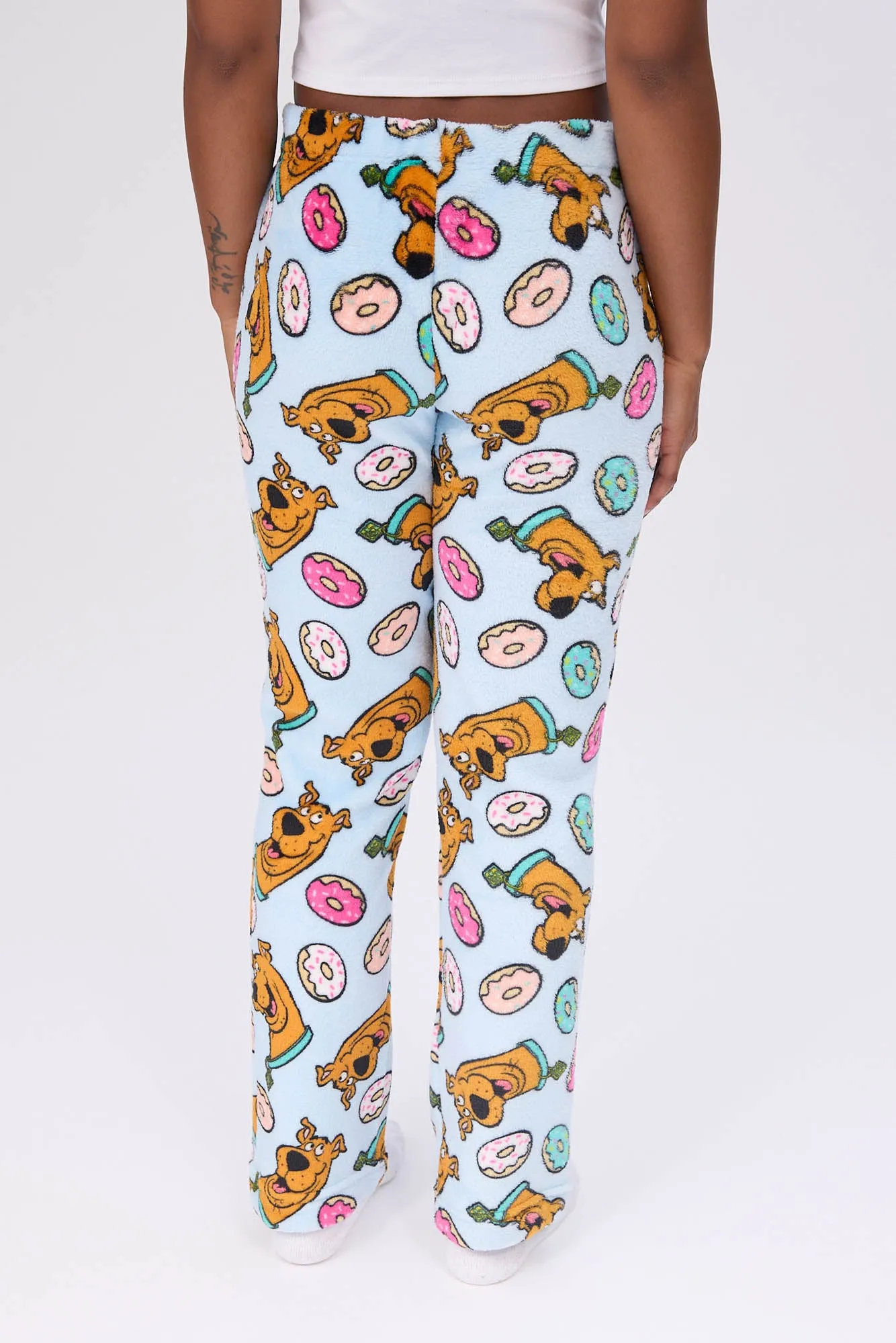 Scooby-Doo Printed Plush Pajama Pants