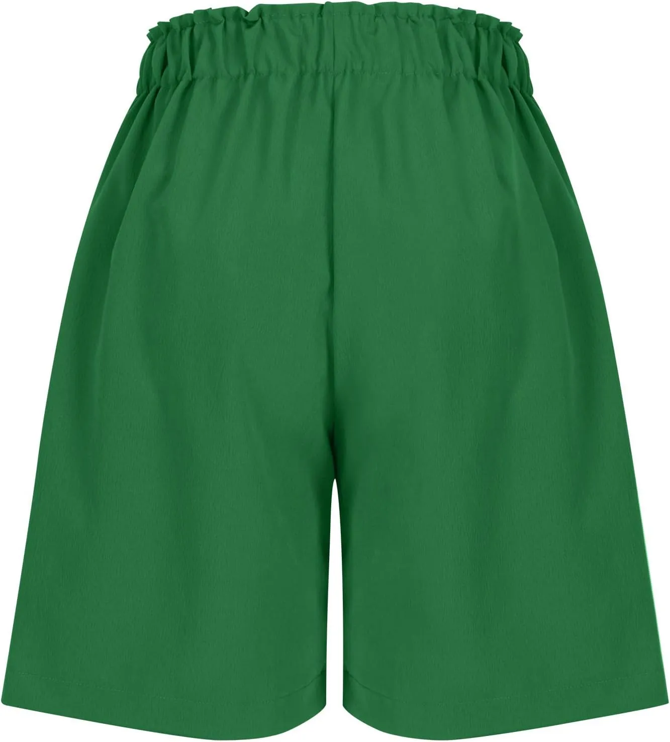 Shorts for Women 2025 Summer Casual High Waisted Wide Leg Pants Soild Color Lounge Shorts with Pockets