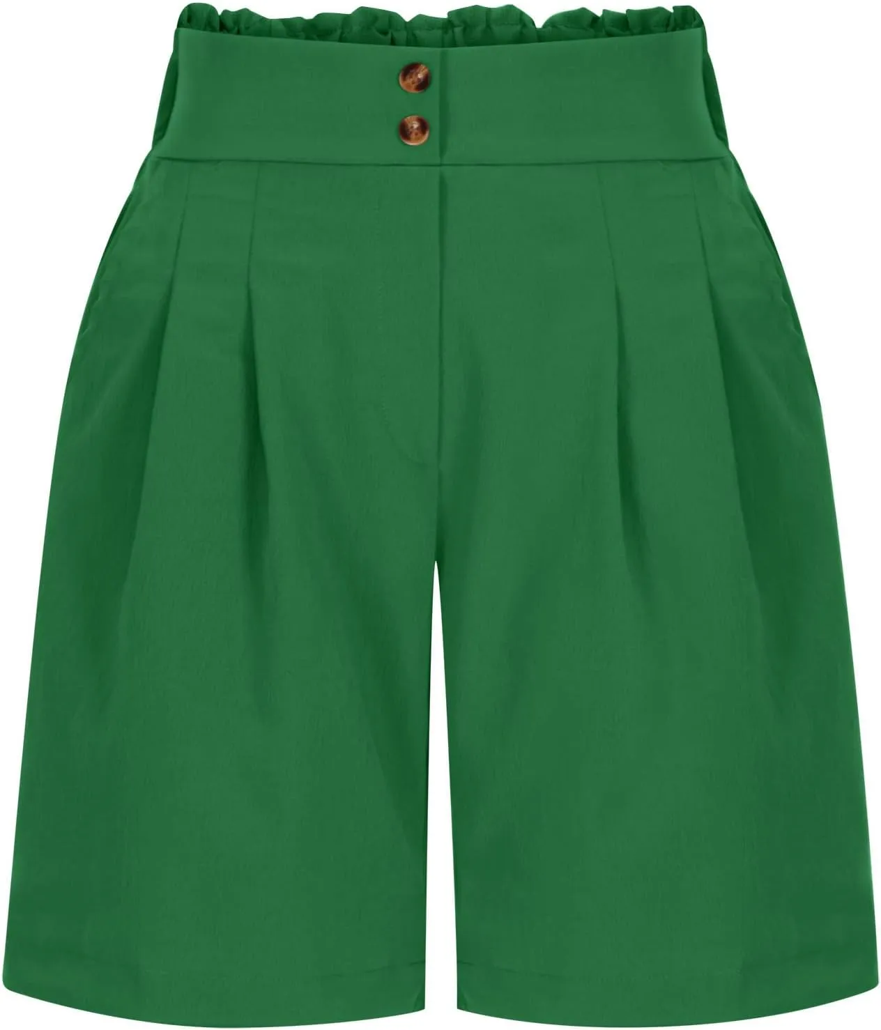 Shorts for Women 2025 Summer Casual High Waisted Wide Leg Pants Soild Color Lounge Shorts with Pockets