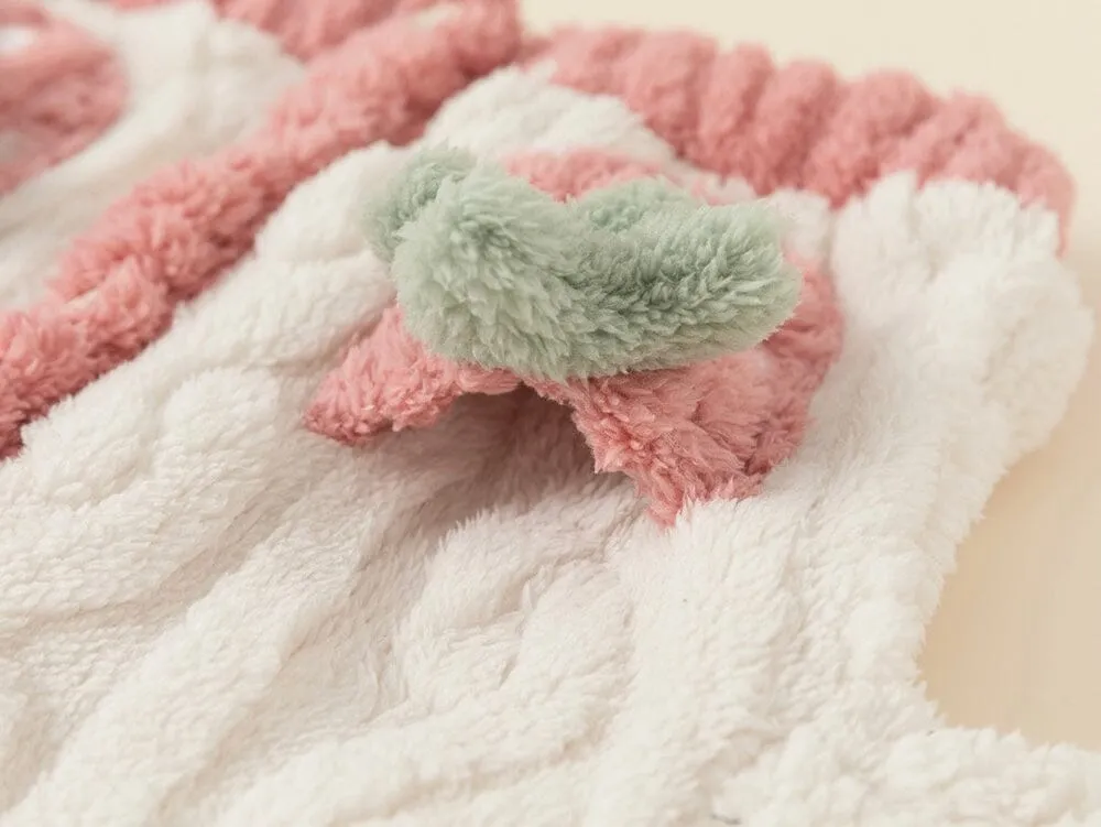 Strawberry Winter Plush Loungewear Set
