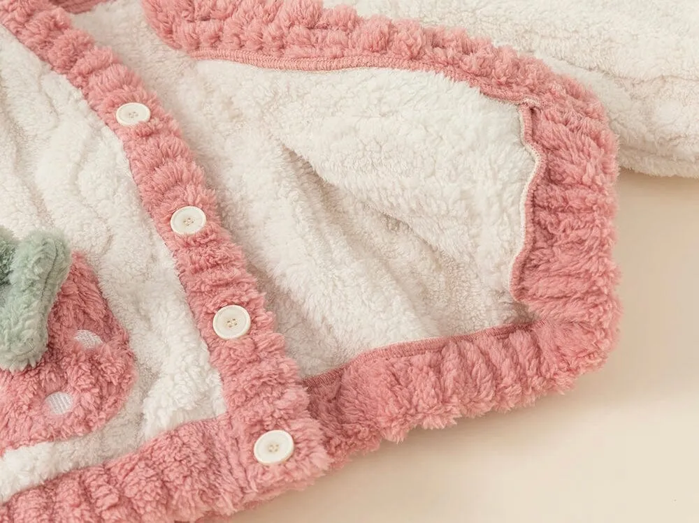 Strawberry Winter Plush Loungewear Set