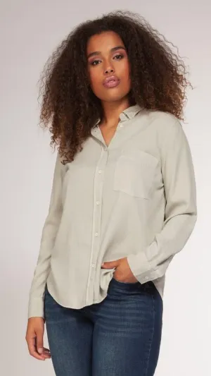 Tops - Sage Long Sleeve Button-Up Shirt