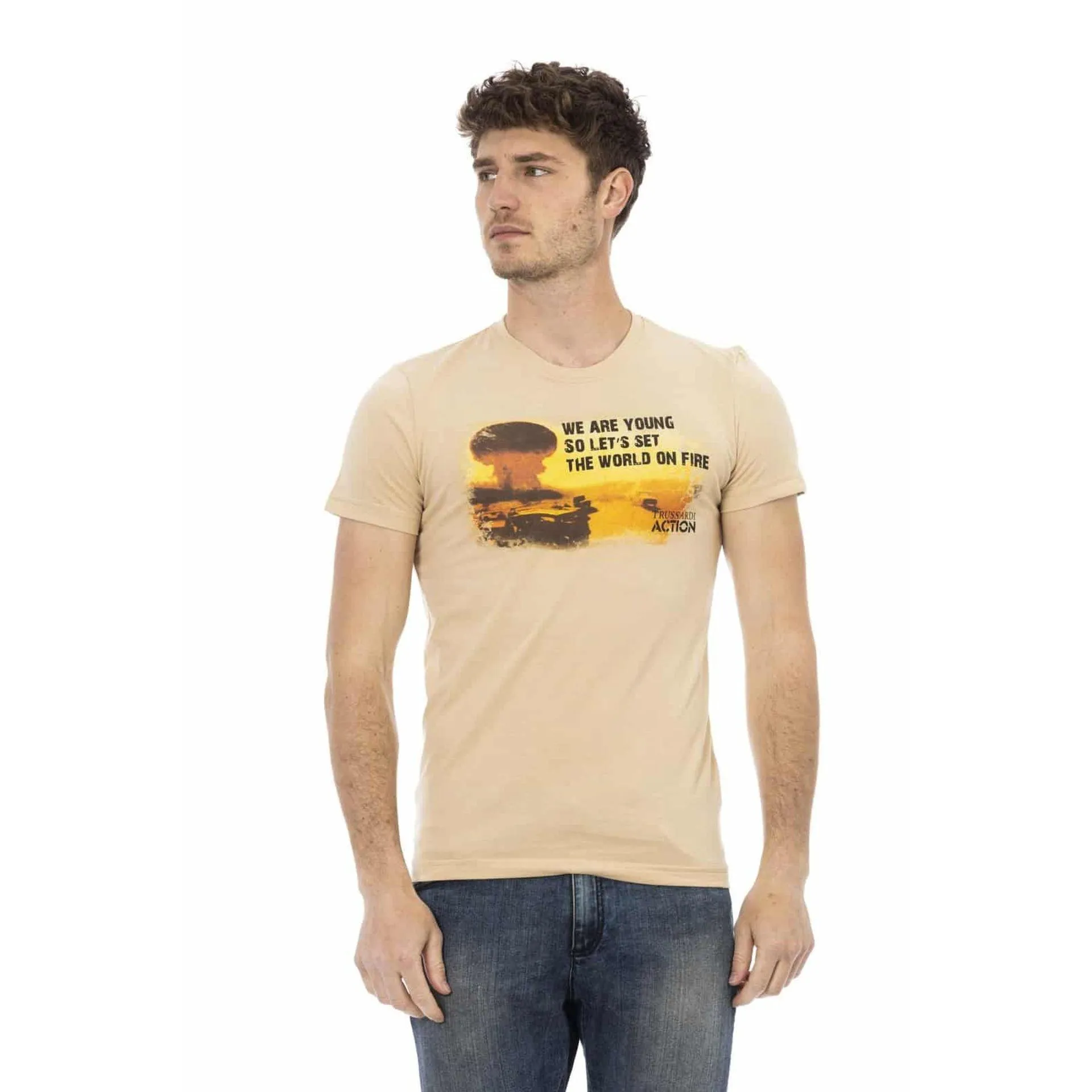 Trussardi Action Men T-shirts - Brown Brand T-shirts
