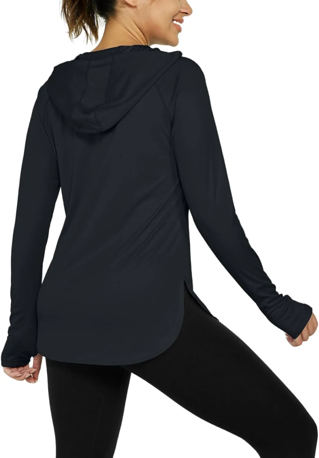 Women's Sun Protection Shirt UPF 50  Long Sleeve Hoodie UV SPF T-Shirts Rash Guard Hiking Quick Dry Lightweight